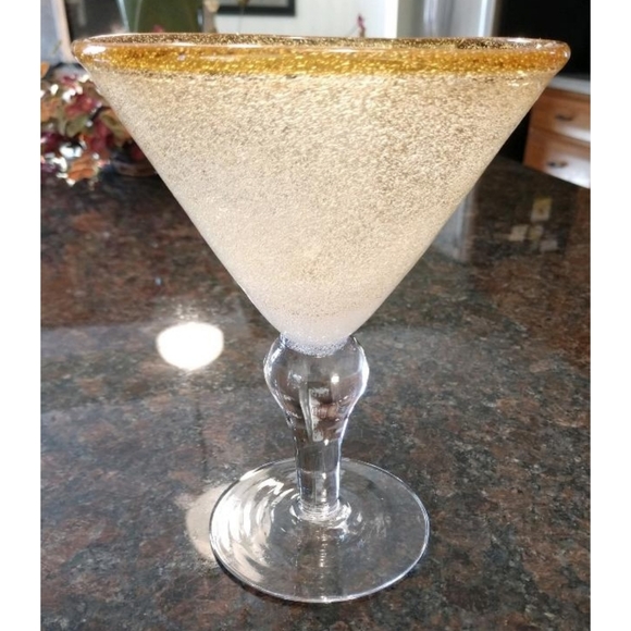 Artland Other - Artland-Hand Blown Citrine Bubble Martini Glass🍸